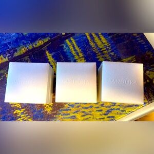Pandora Elegant White Empty Gift Boxes for Pandora Charms